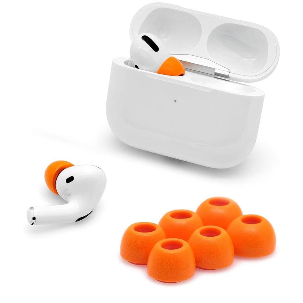 Eartune Fidelity UF-A Premium Memory Foam Tips for AirPods Pro, Medium, [Orange]